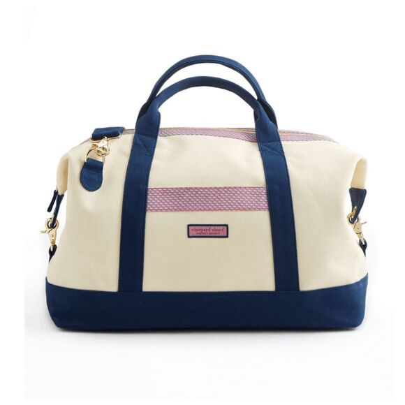 Vineyard Vines Preloved Vineyard Whale Heritage Weekender Bag, MSRP $198 - Picture 1 of 14
